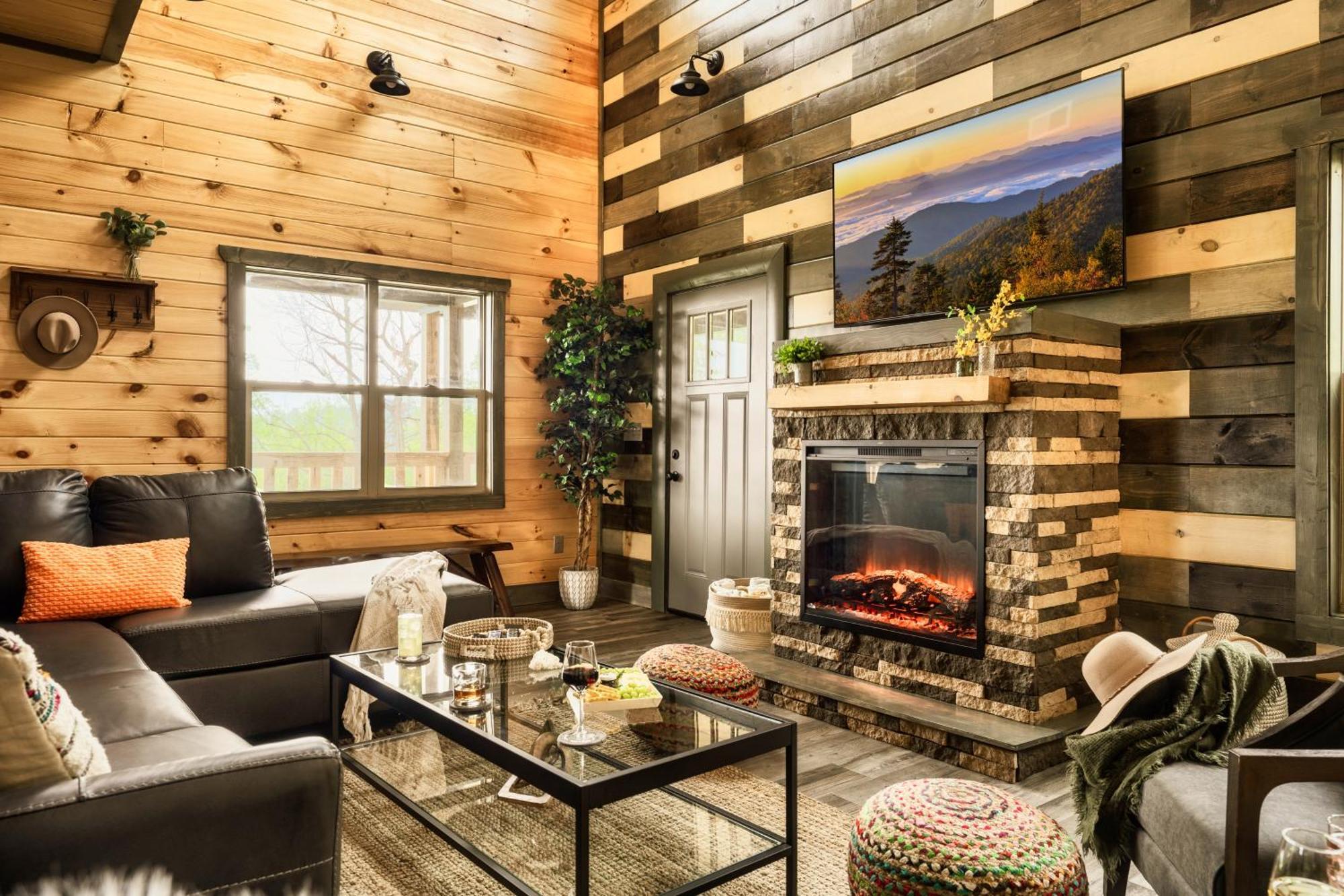 Mountainscape - Brand New Cabin W Views - Hottub - Firetable - Ps5 - Pooltable - 3 Pools Гетлинбург Екстериор снимка